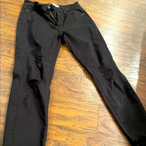 KanCan Black Distressed Jeans